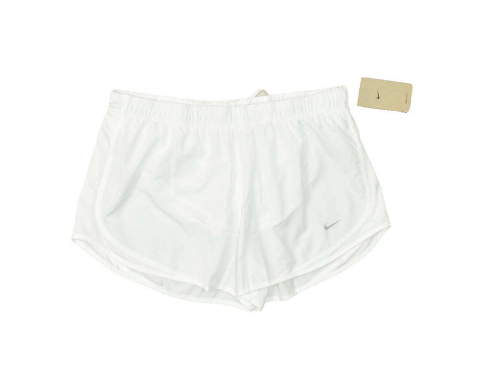 Nike Dri-Fit Womens Running Shorts Athletic White Size XL NEW 831558-100